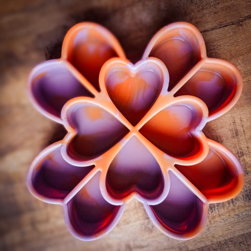 Shamrock Mini - Lila-Oranje