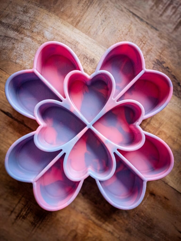 Shamrock lavendel blauw / roze