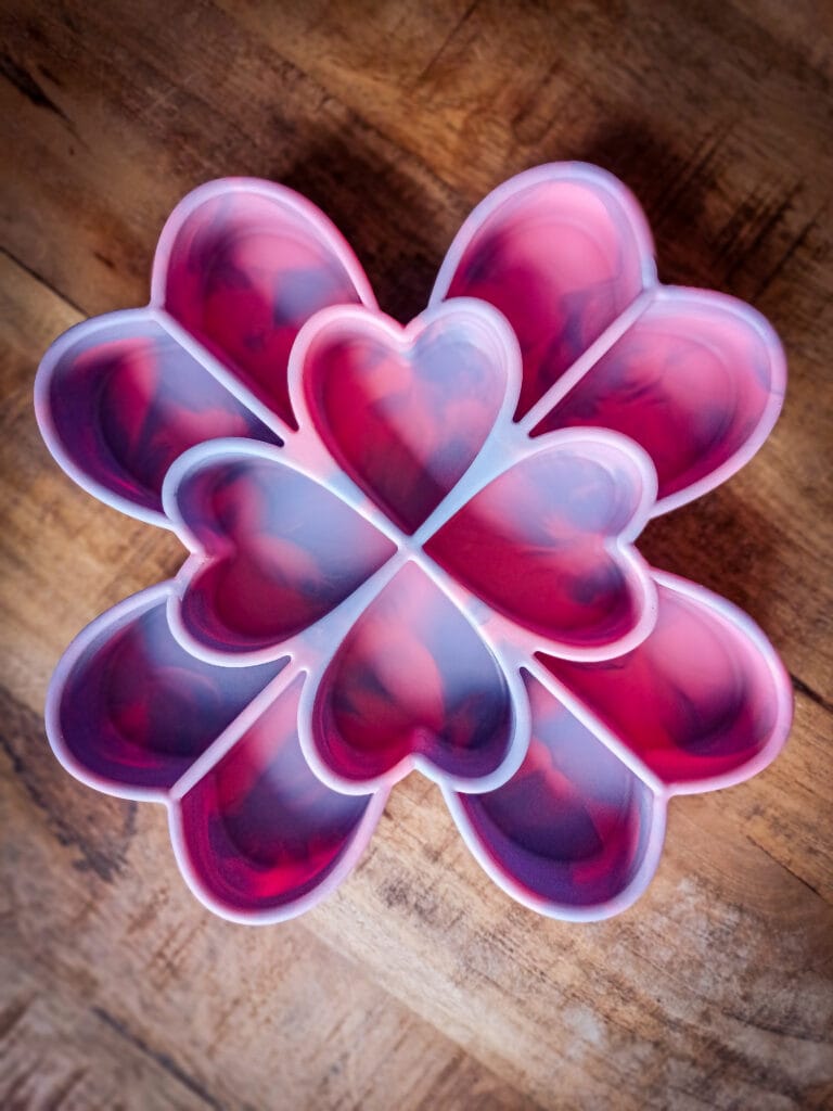 Shamrock lavendel blauw / roze